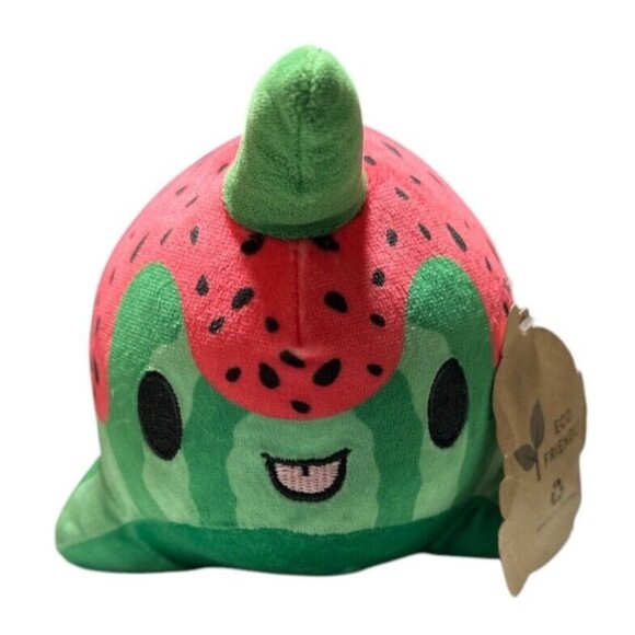 Aurora World Tasty‎ Peach Watermelon Nomwhal 7" Plush Stuffed Animal Narwhal NWT - Picture 2 of 5